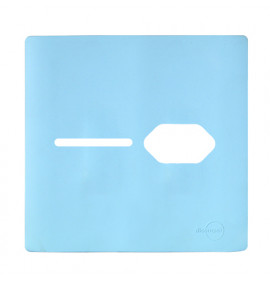 Placa p/ 1 Interruptor + tomada 4x4 - Novara Celeste